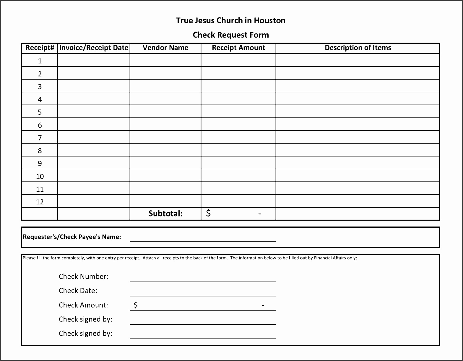 10 Check Request Form Template Free SampleTemplatess SampleTemplatess