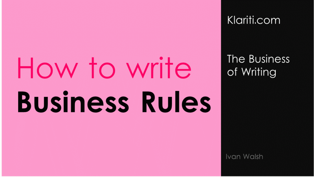 Business Rules V The Rules Of Business