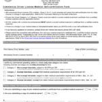 Commercial Driver License Medical Self certification Form Minnesota