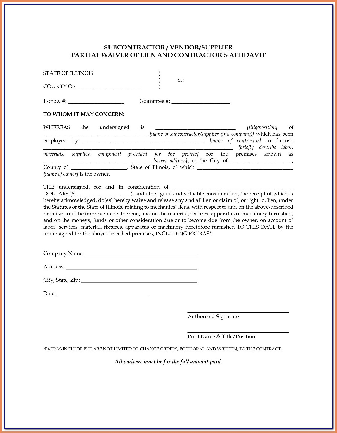 Conditional Lien Waiver Form Missouri Form Resume Examples l6YNOXAV3z