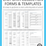 Data Collection For Special Education Templates EASY Your Therapy