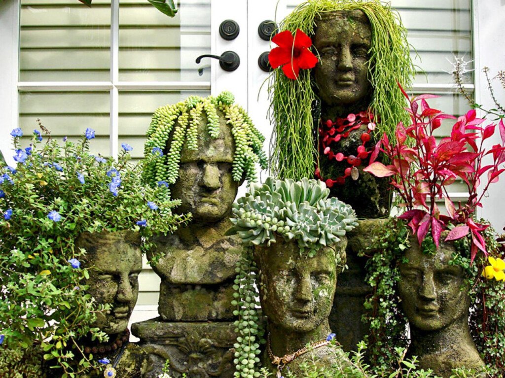 Dazzling Head Planters Will Add Some Fun To Your Garden