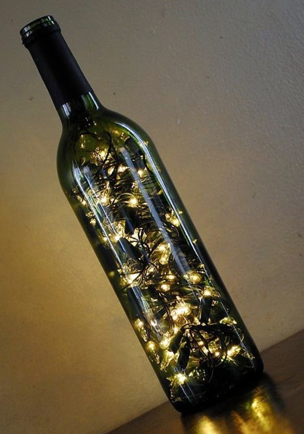 DIY Lamp From Wine Bottles Creative Decorating Ideas Interior 