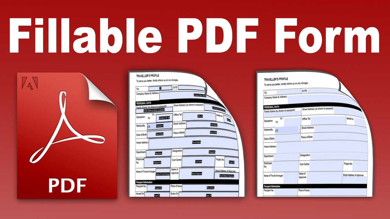 Fillable PDF Convert And Create An Existing Form Into A Fillable PDF