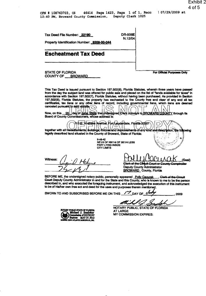 Florida Quitclaim Deed Form 3 Quitclaim Deed Legal Forms Broward County