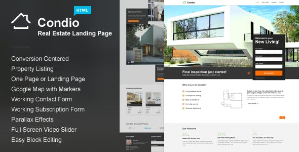 FREE 18 Best Real Estate Landing Page Examples Templates Download