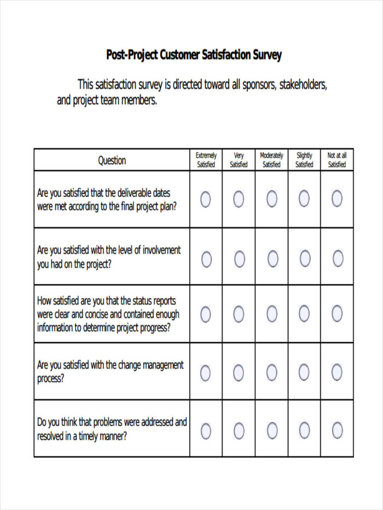 FREE 40 Questionnaire Forms In PDF Excel Ms Word