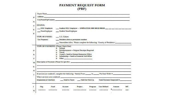 FREE 8 Sample Payment Request Forms In PDF MS Word Excel