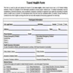 FREE 9 Sample Travel Health Forms In PDF MS Word