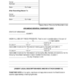 Free Arkansas General Warranty Deed Form Word PDF EForms