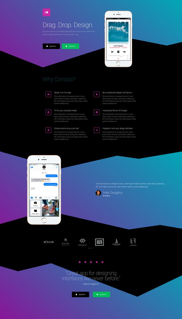 Free Elementor Template Landing Page For A Mobile App Best Landing