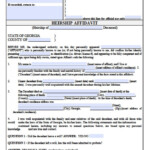 Free Georgia Small Estate Banking Affidavit Form PDF Word