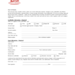 Free Marriott Credit Card Authorization Form PDF EForms