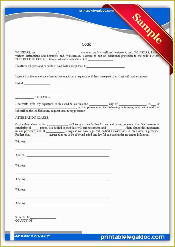 Free Online Will Template Of 39 Last Will And Testament Forms