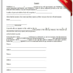 Free Printable Codicil Form GENERIC