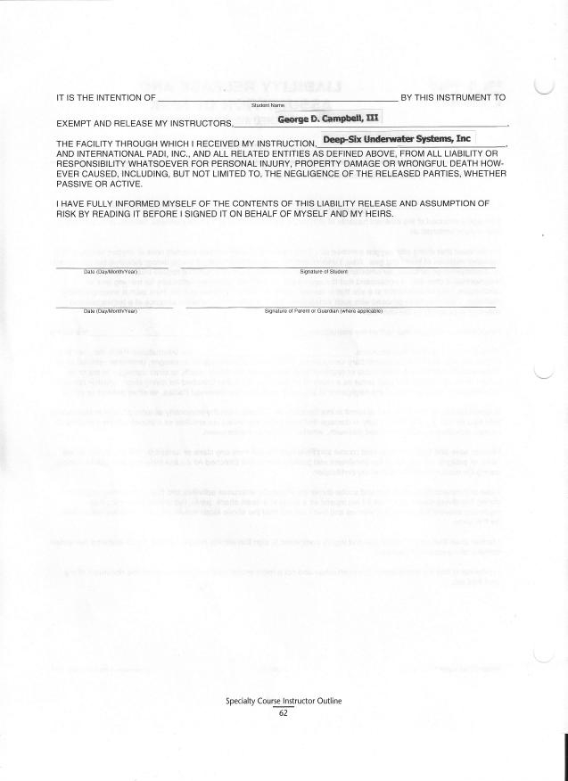 Free Printable Liability Form Template Form GENERIC 
