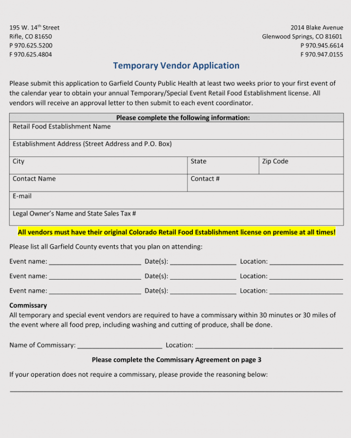 Free Printable Vendor Registration Form Templates Word PDF
