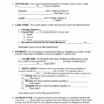 Free Texas Unsecured Promissory Note Template Word PDF EForms