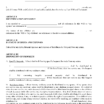 Free Will Template Free Printable Legal Forms