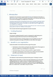 Grant Proposal Template MS Word Excel Templates Forms Checklists ...