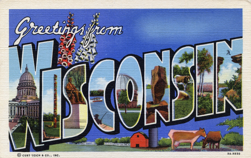 Greetings From Wisconsin Large Letter Postcard Productio Flickr