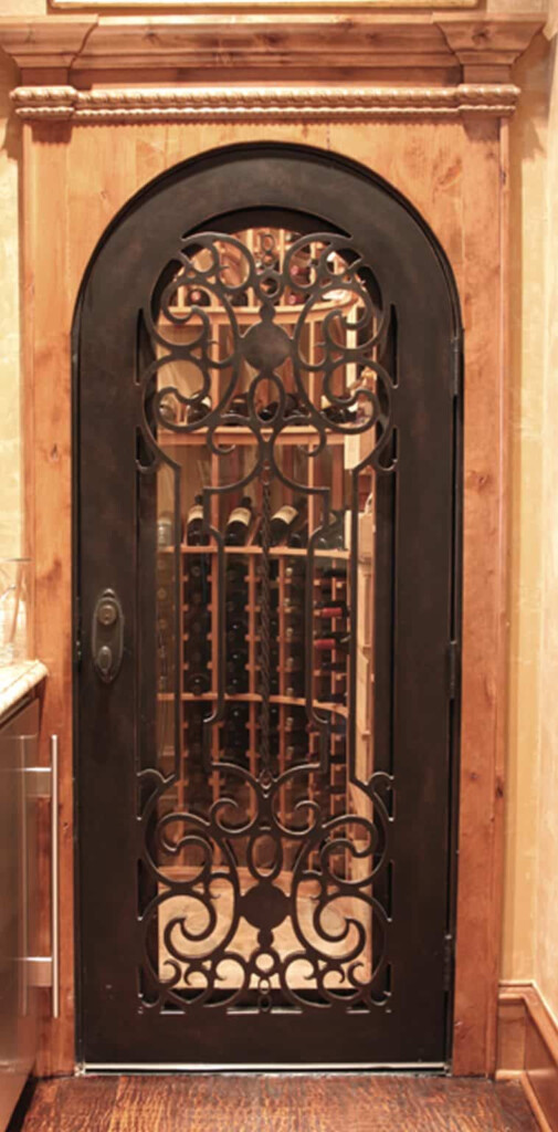 Hand Forged Wrought Iron Custom Wine Cellar Doors Gates