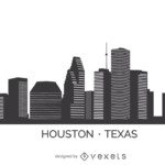 Houston Skyline Silhouette NEO Coloring
