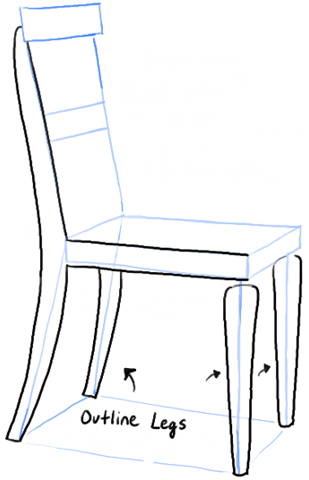 How To Draw A Chair In The Correct Perspective With Easy Steps How To