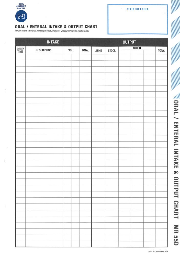 Intake And Output Chart Water Intake Chart Printable Chart Water