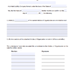 LLC Articles Of Amendment FREE Template