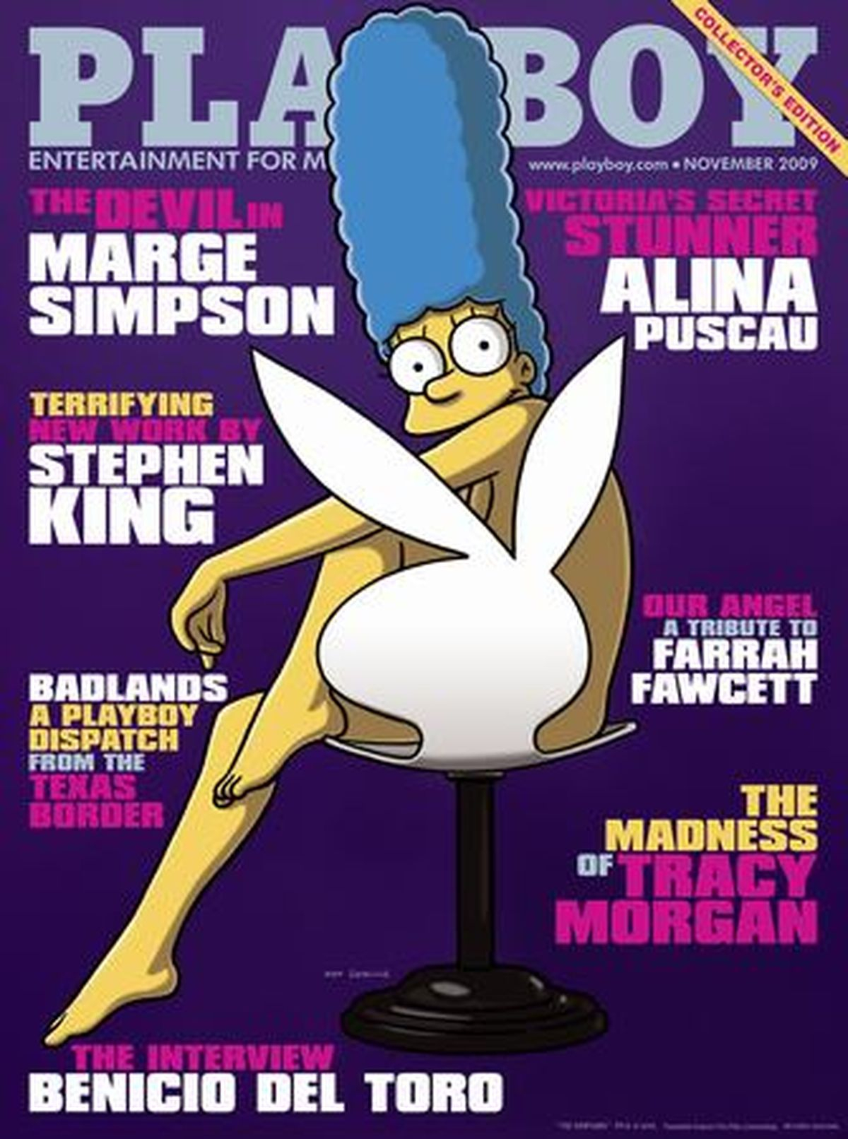 Marge Simpson On Front Cover Of Playboy Magazine The Spokesman Review