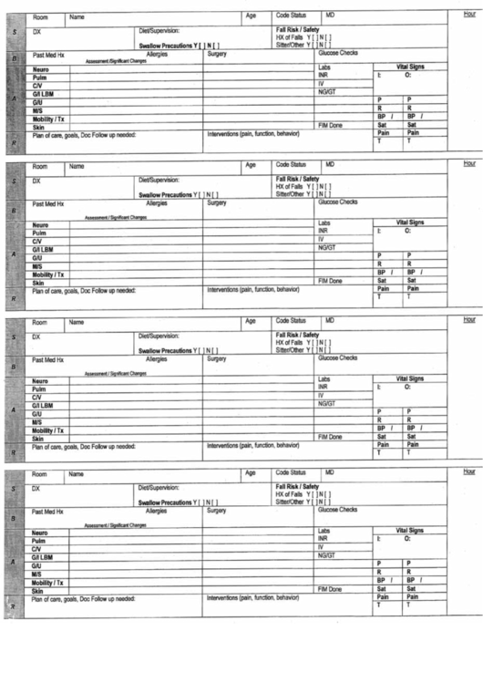 Patient Care Form 2 Printable Pdf Download