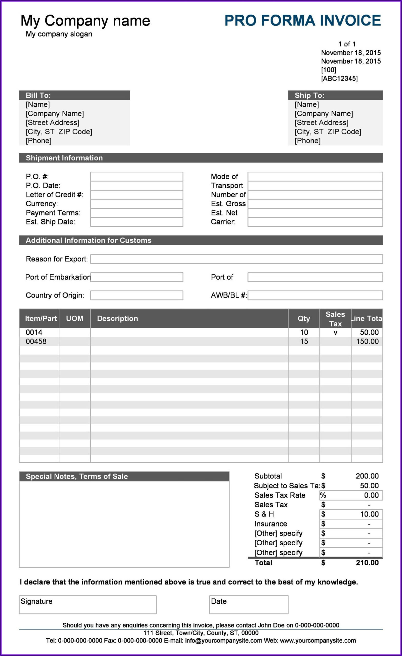 Quickbook Online Invoice Templates Template 1 Resume Examples