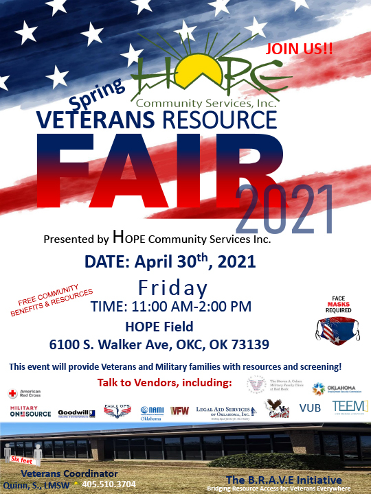 Spring 2021 Veterans Resource Fair