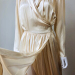 Vintage Silk Charmeuse Robe Old Hollywood Glamour Gene Harlow Full